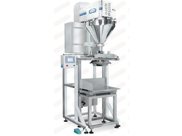 Semi-auto auger type weighing filling machine (large volume)