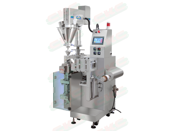 Auger type radius powder packaging machine (form sealing, radius and tear line)