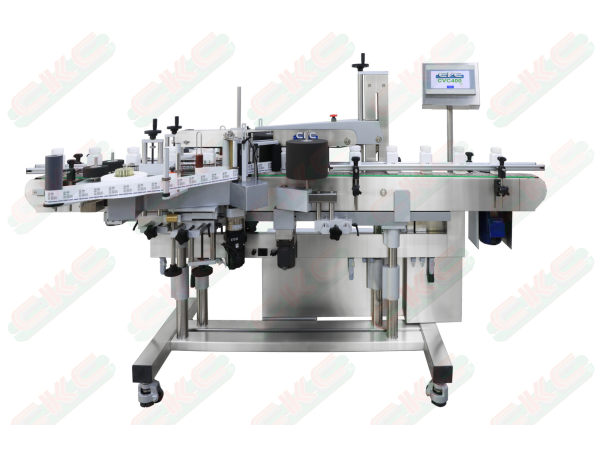 Front and back labeling machine