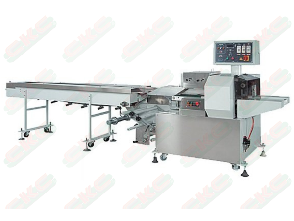 High speed horizontal flow wrapper (mechanical control)